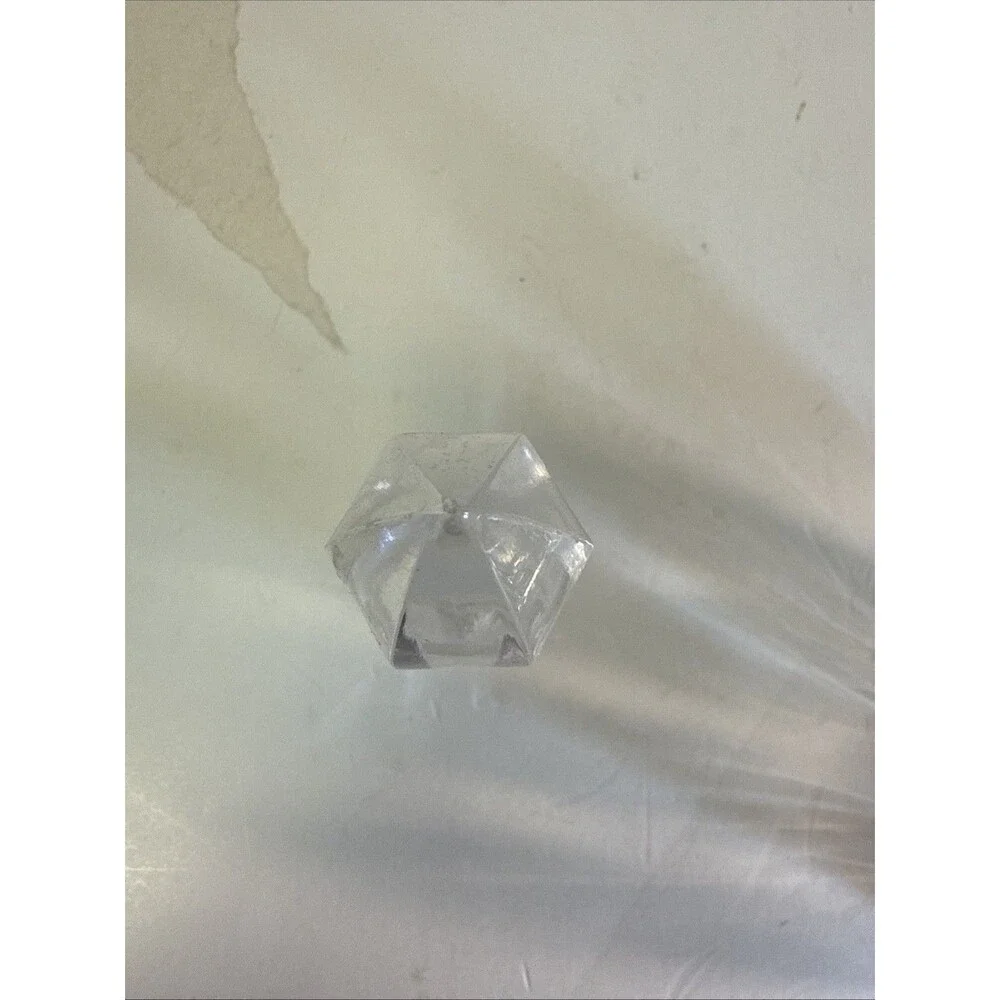 Crystal Cruet with Faceted Stopper - Oil or Vinegar